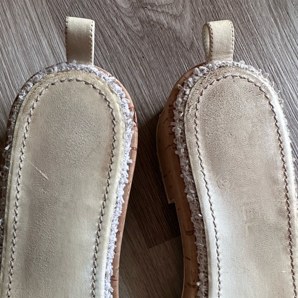 Authentic Chanel 21C Signature White Chain Tweed Cork Mule Slides Size 39 - Picture 5 of 9